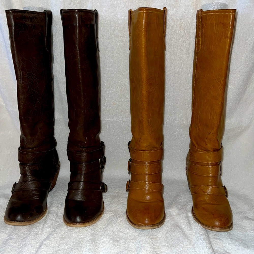 ** Casual Boots*** one pair or black and one pair of brown
